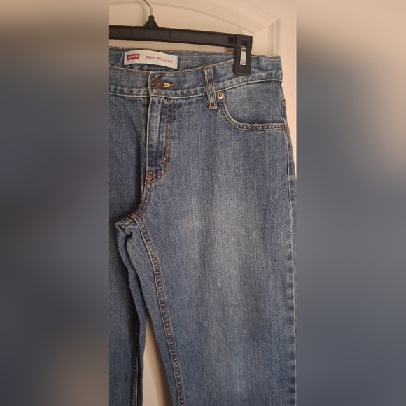 Levis 550 Boys Denim Jeans Blue Relaxed Fit Tapered Leg Sz 10 Husky 30x26 casual - Picture 7 of 12